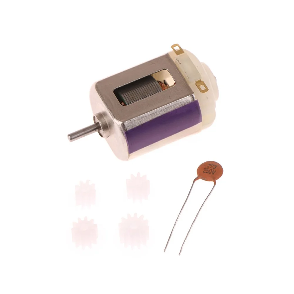 130 Carbon Brush DC Motor 3.6-8.4V 52000RPM With 4 Pinion Gears For DIY RC For 4WD Racing Car Toy Model