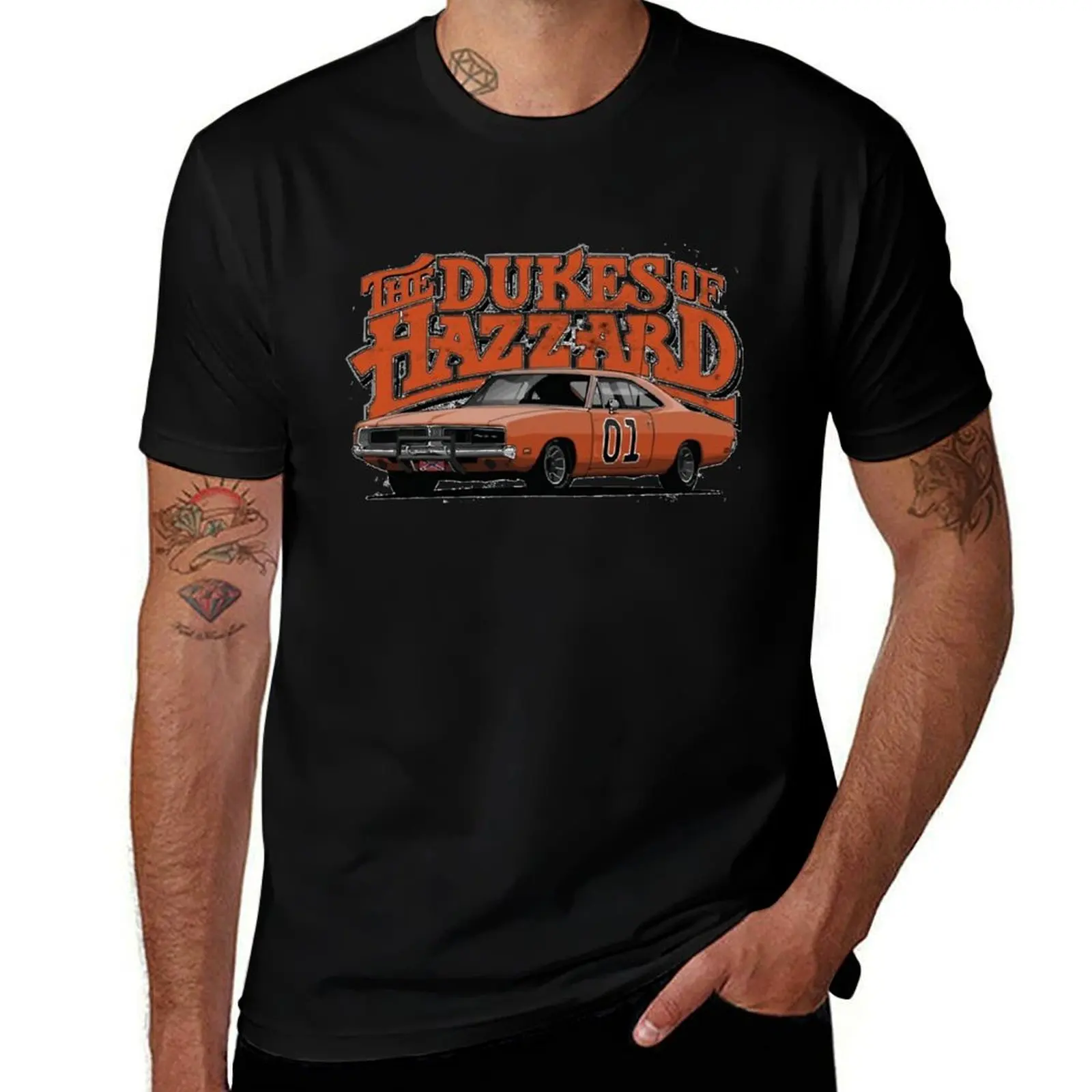 Dukes of Hazzard T-Shirt Basic Short Sleeve Cotton Blend T-Shirt