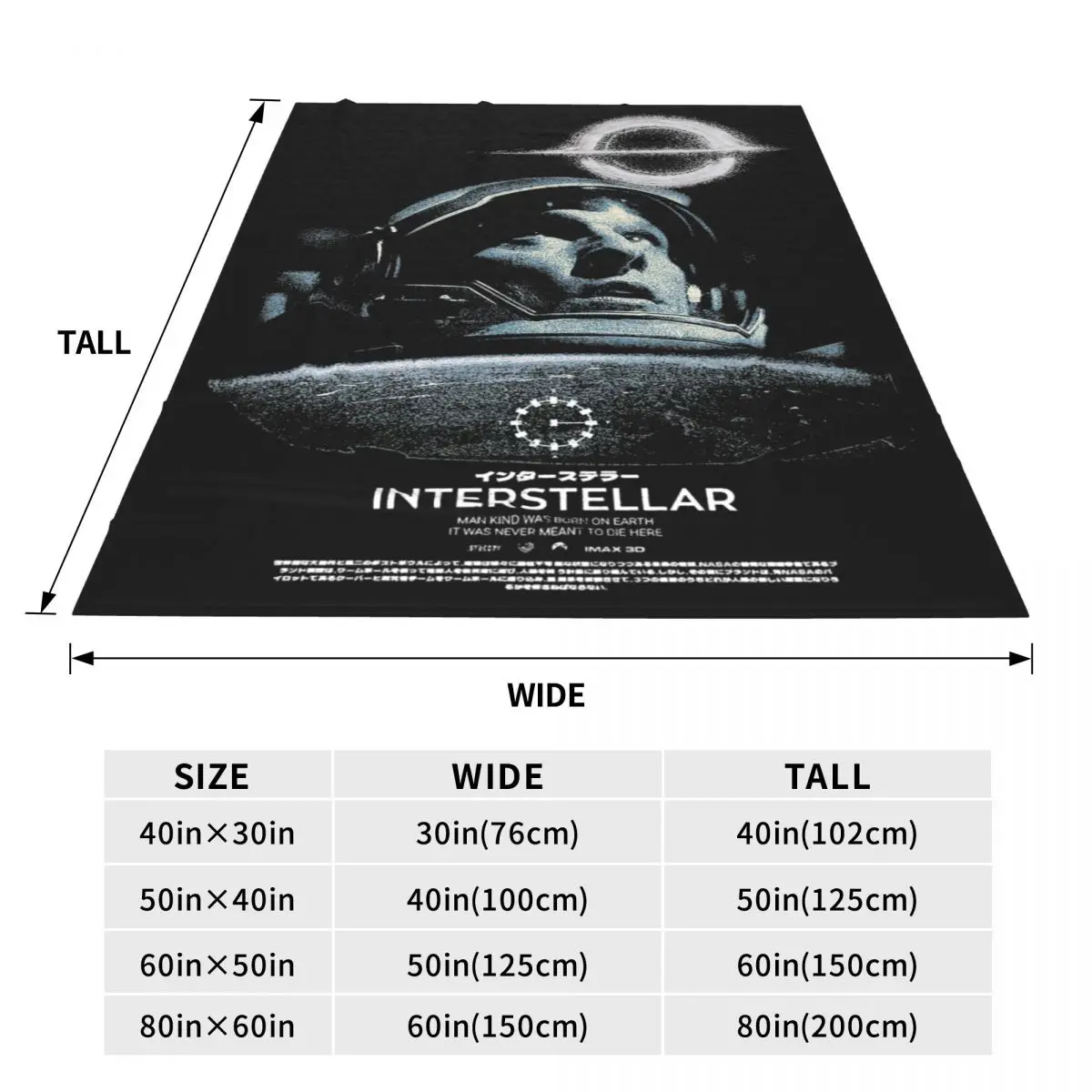 Interstellar Blankets Fleece Summer Multifunction Soft Throw Blankets for Home Travel Plush Thin Quilt
