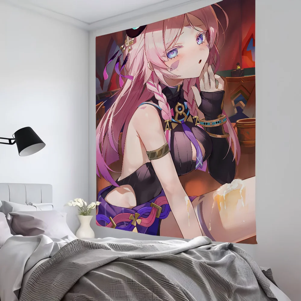 

1pc Game Citlali Genshin Impact Tapestry Room Decor Wall Cloth Party Hanging Background Room Decor Baby Room