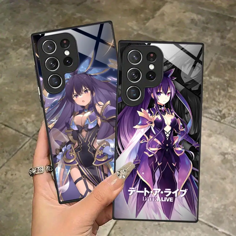 

Чехол для телефона Date a Live Tohka Yatogami для Samsung Galaxy S25 S24 S23 S22 S21 S20 Note20 Plus FE Ultra Glass Colorful Cover
