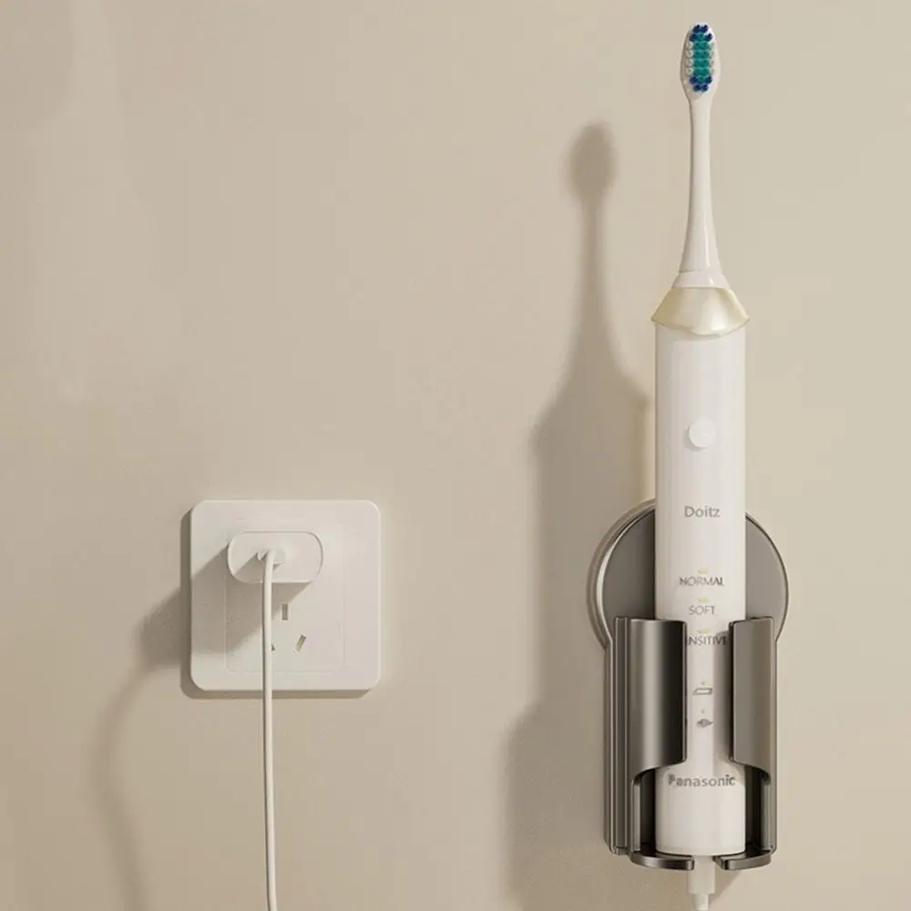 3Pcs Wall Mounted Suction Cup Electric Toothbrush Holder Space Saving Reusable Toothbrush Storage Base Detachable