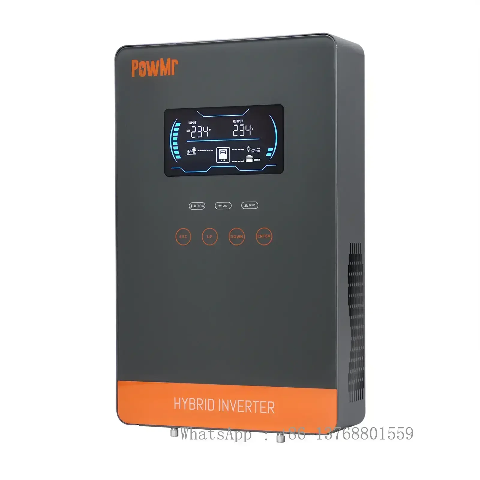 4500W 24V Hybrid Inverter MPPT 230V Pure Sine Wave Solar 220V For System