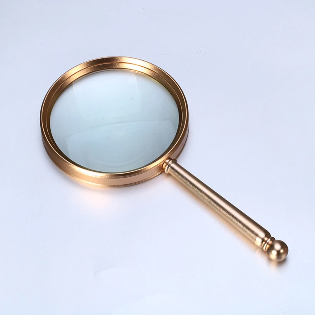 

Reading Magnifying Glass Compact Lightweight for Home Office Jewelry Evaluation Portable Handheld Loupe Metal Frame