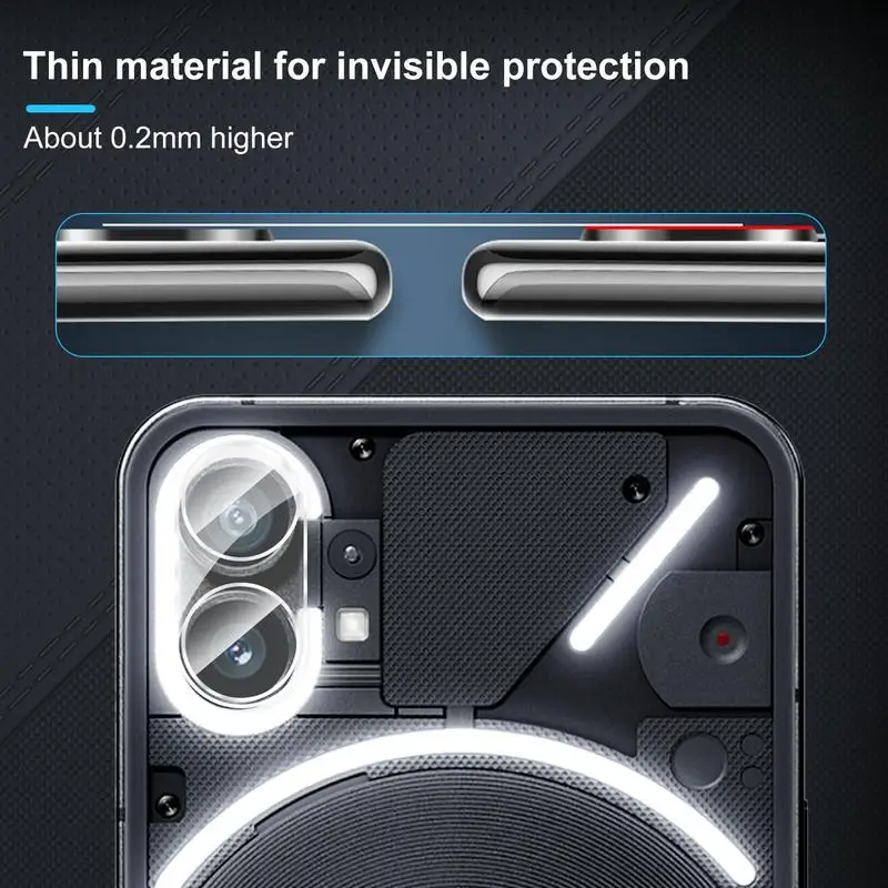 Camera Lens Glass Rear Lens Tempered Glass Film Tempered Glass Rear Lens Tempered Glass Film For Nothing Phone 2