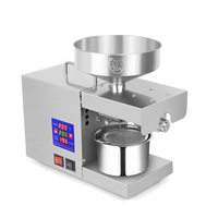 AC 110V/220V Intelligent Temperature Control Oil Press Machine Automatic Stainless Steel Oil Extraction Machine Squeezer Presser