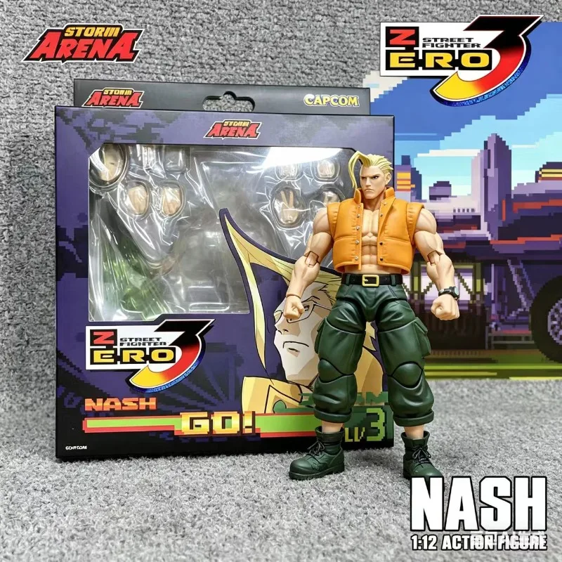 

In Stock Storm Collectibles Storm Arena 1/12 SFSA05 Street Fighter Alpha 3 Nash Action Figure Collectible Gift