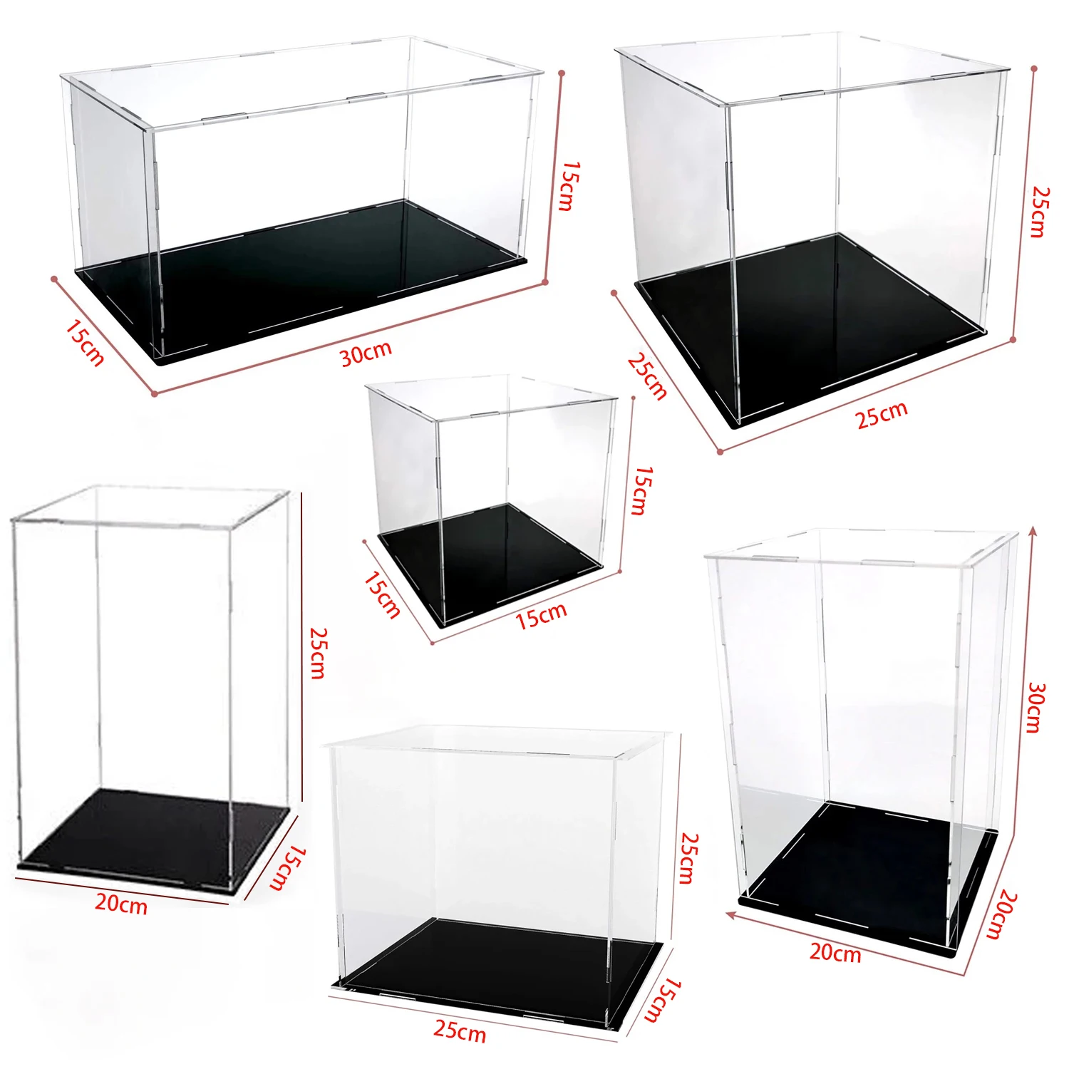 

Highly Clear Acrylic Display Case for Action Figure, Display Cabinet for Memorabilia, Artwork, Toys, Dust Protection Boxes