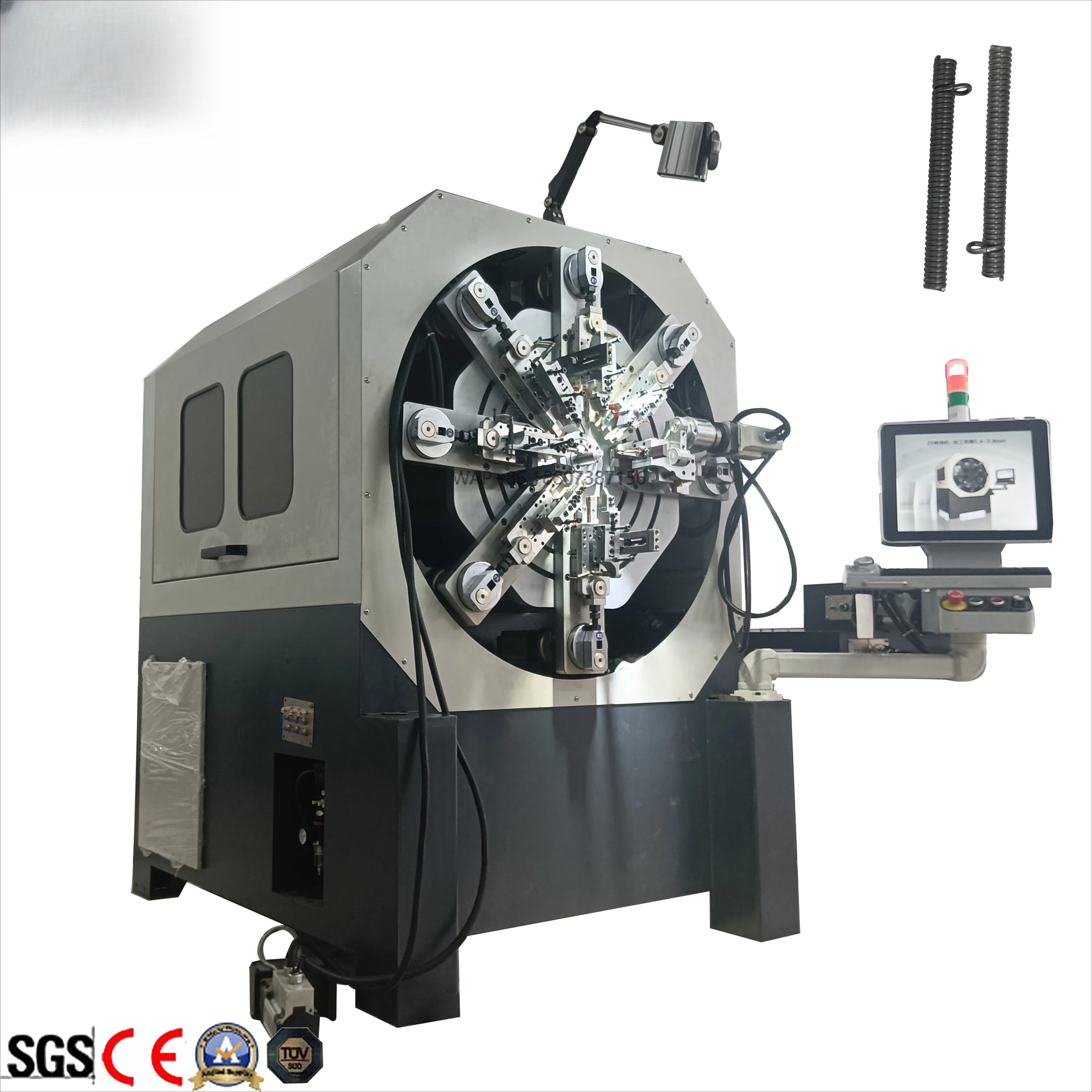 Chinese manufacturer automatic numerical control camless 0.4-4 mm spring winder 3D fish tool fish hook bending machine