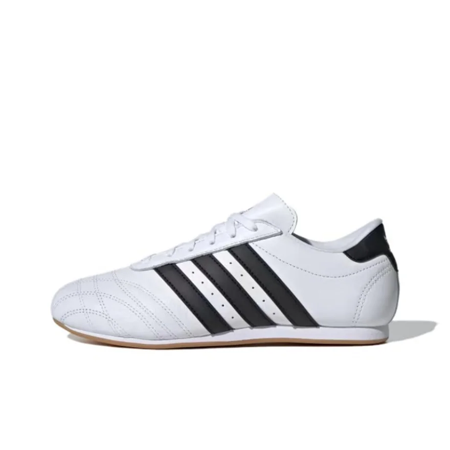 Adidas Origins Taekwondo Comfortable Classic Retro Versatile Low Top Training Shoes for Women White and Black