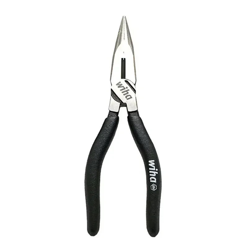 WIHA  Black Forest Long Nose Pliers 160mm Long Electrician Repair Hand Tool for Cutting Clamping Stripping No-slipping 45841