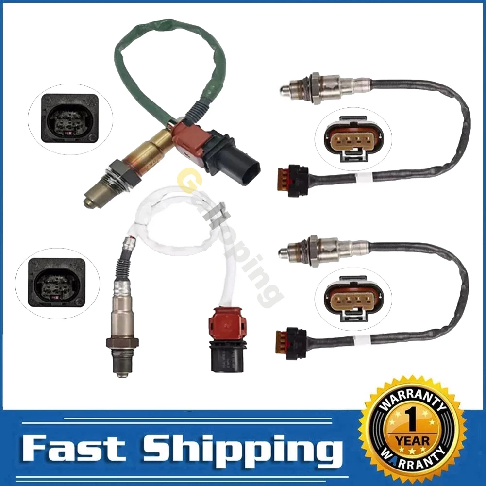 

4 шт. O2 датчик кислорода 02 1 2 для Ford F-150 3.5L Turbo 2017 2018 2019 2020 Upstream Downstream 4 и 5 проводов Lambda передняя задняя часть
