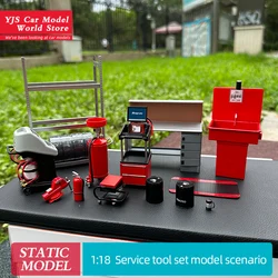 Garagem série Repair Tool Set, Cena correspondente modelo do carro, 1:18