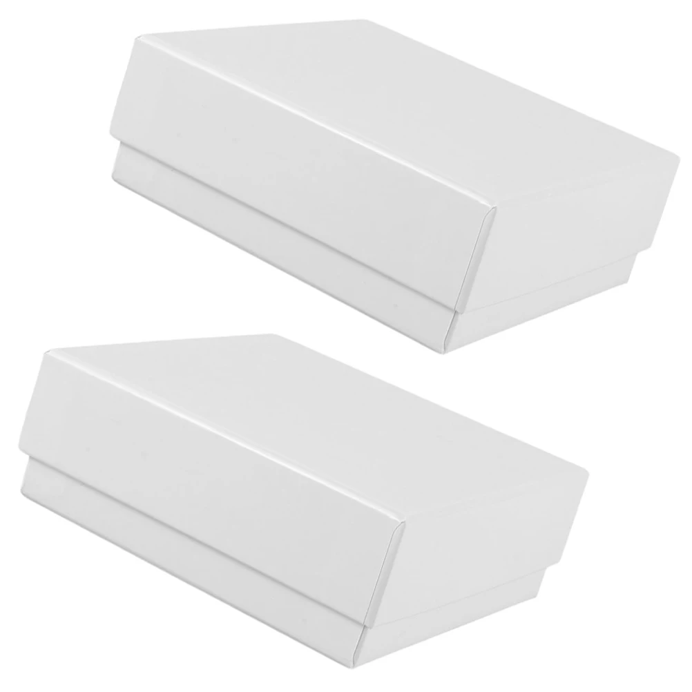 

2 pcs Paper Sample Boxes With Lid Multi-Functional Lab Freezer Boxes For Tubes Cryogenic Storage Container