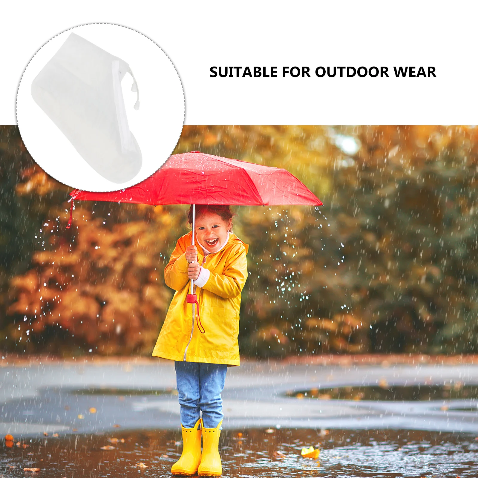 

Shoe Cover Rain Boots Thickened Protector Anti Skid Overshoes Non Slip Soles PVC Material Mud Water Camping Fishing Shoes Case
