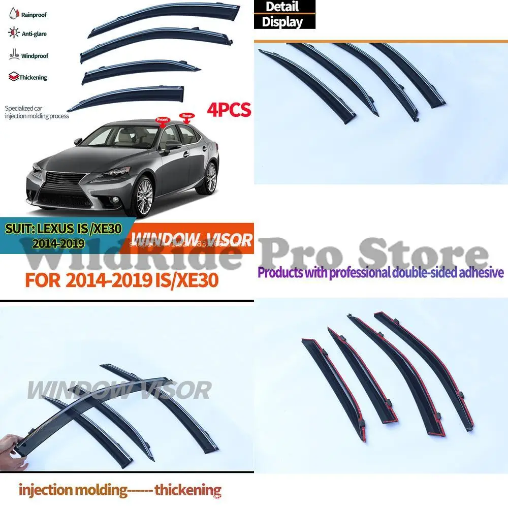 

1 комплект для Lexus IS XE30 2014-2019, оконные козырьки, дефлекторы от дождя
