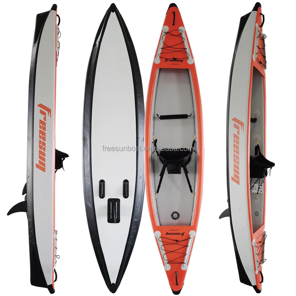 

2-Person High-Pressure Inflatable Kayak, Whitewater/Fishing Boat for Oceans/Rivers/Lakes