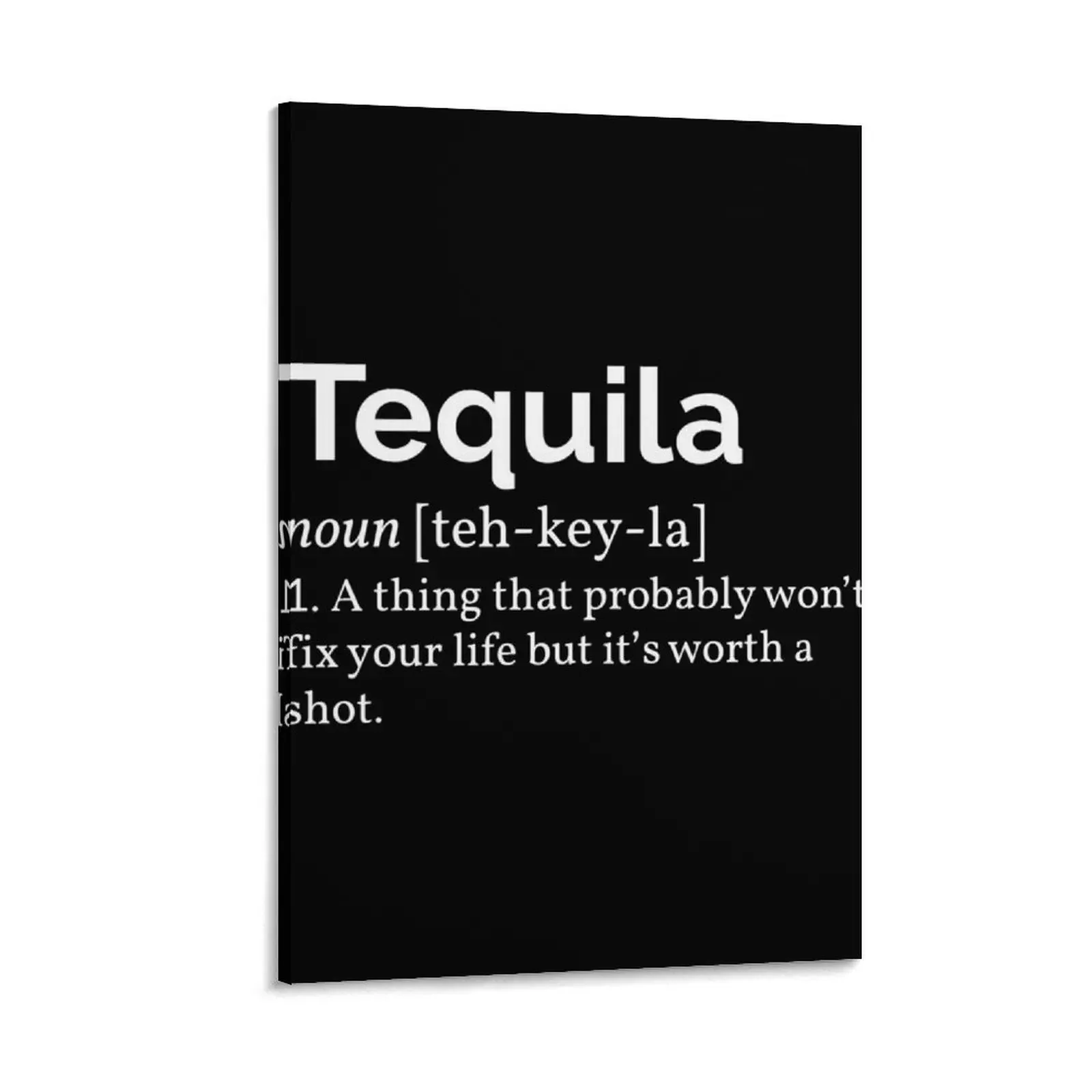 

Tequila Definition I Canvas Painting decoration aesthetic room decor