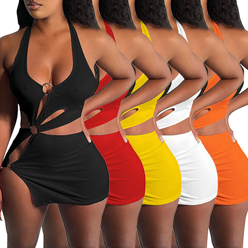 Vestido corto para mujer, ropa para discoteca, vestido recortado de cóctel, accesorios sexys de repuesto, correas de repuesto delgadas para verano