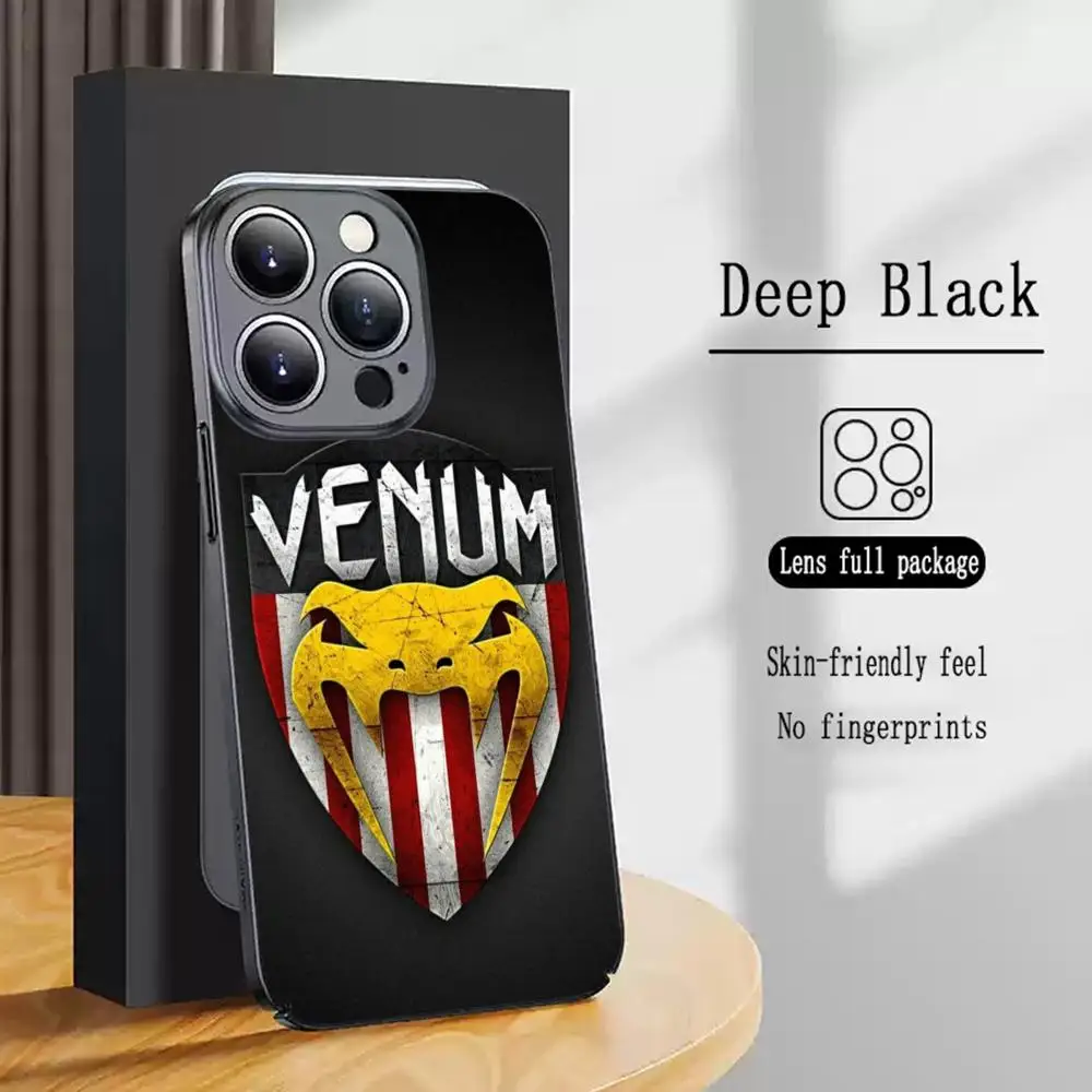 Personality fashion venumES Phone Case For iPhone 16 15 14 13 12 11 X XR XS 8 Plus Mini Pro Max Soft black Shockproof Cover