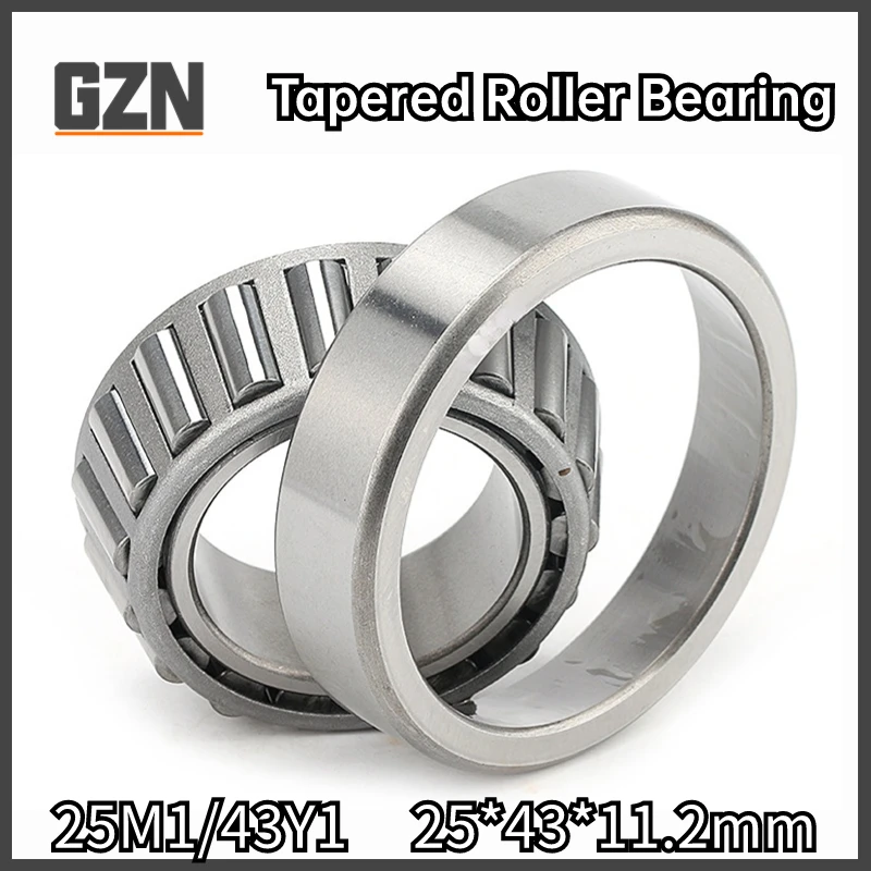 1PCS 25M1/43Y1 Non-standard Tapered Roller Bearing 25*43*11.1mm Motorcycle Steering Bearings ABEC-1