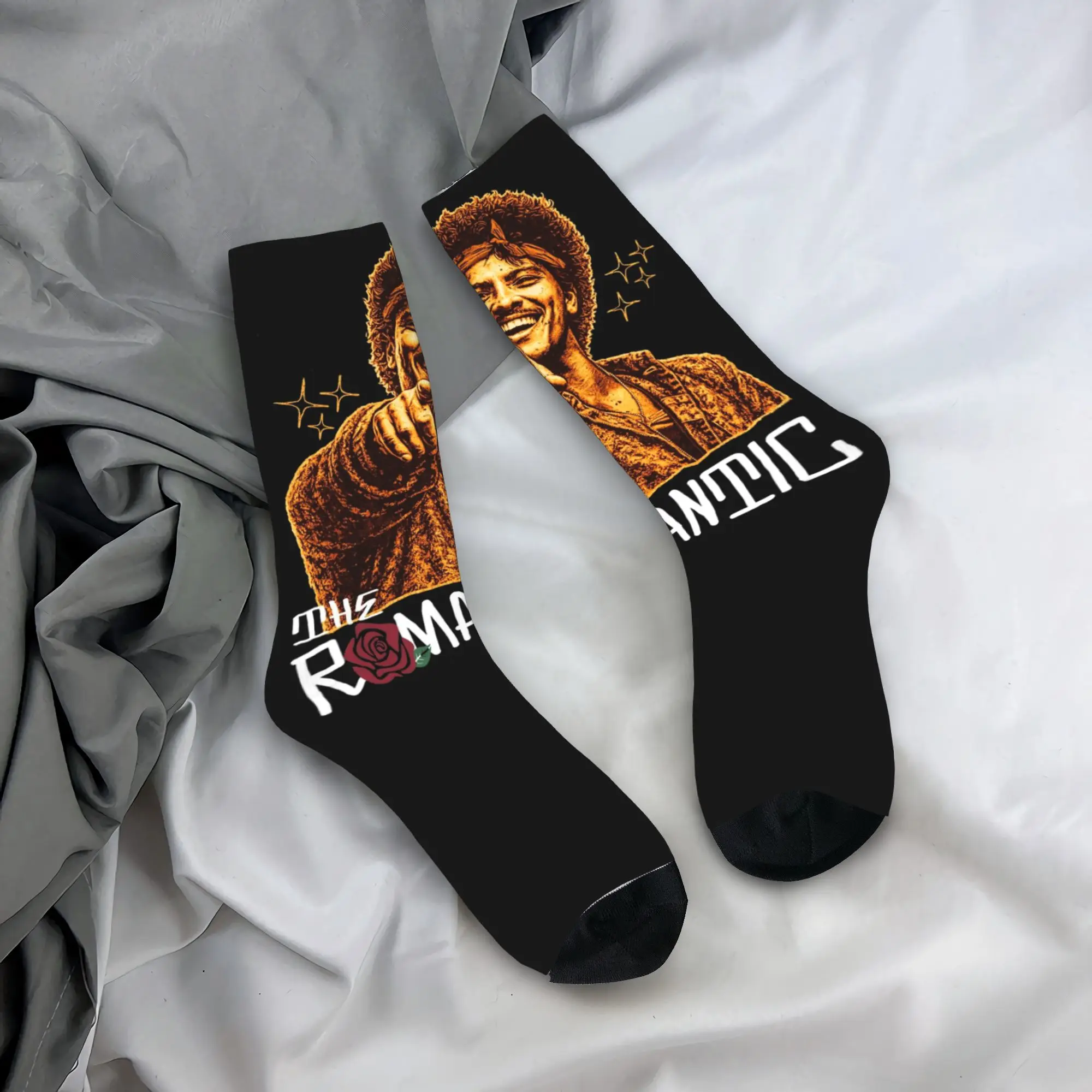

Harajuku Women Men Socks Bruno Mars The Romantic Tour 2026 Product Warm Graphic Socks All Season