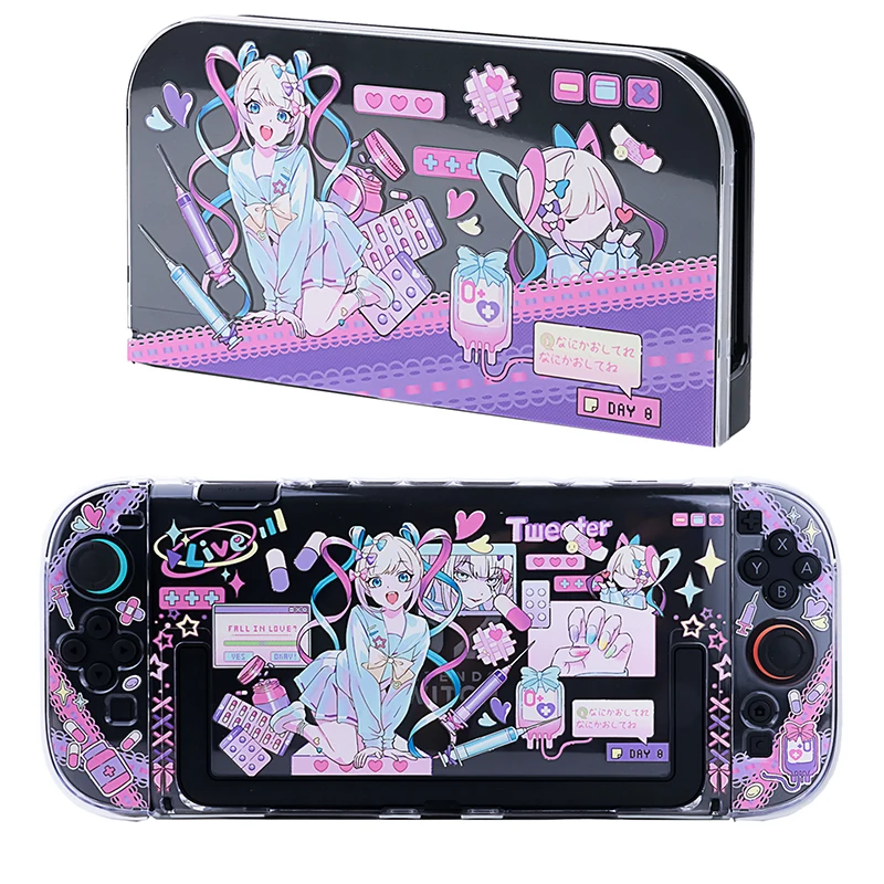 Étui de protection en cristal pour Nintendo Switch 2, coque JoyCons rigide pour PC, étui de station d'accueil pour Console de jeu Switch 2 2025