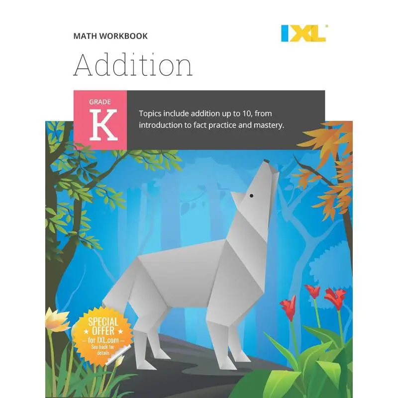 IXL Addition Workbook Grade K IXL Learning IXL Learning Inc 9781947569539 Book