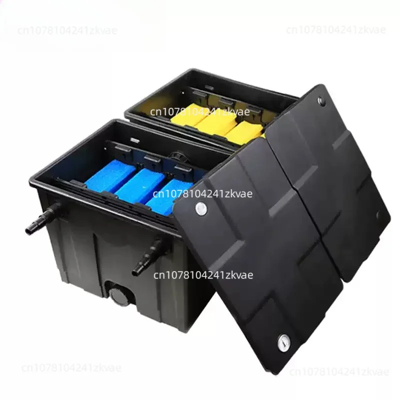 Canister Filter Backyard Pond Koi Purifier Multi-Layer Filtration Quiet Circulation System For Garden Aquatic Landscape Tool
