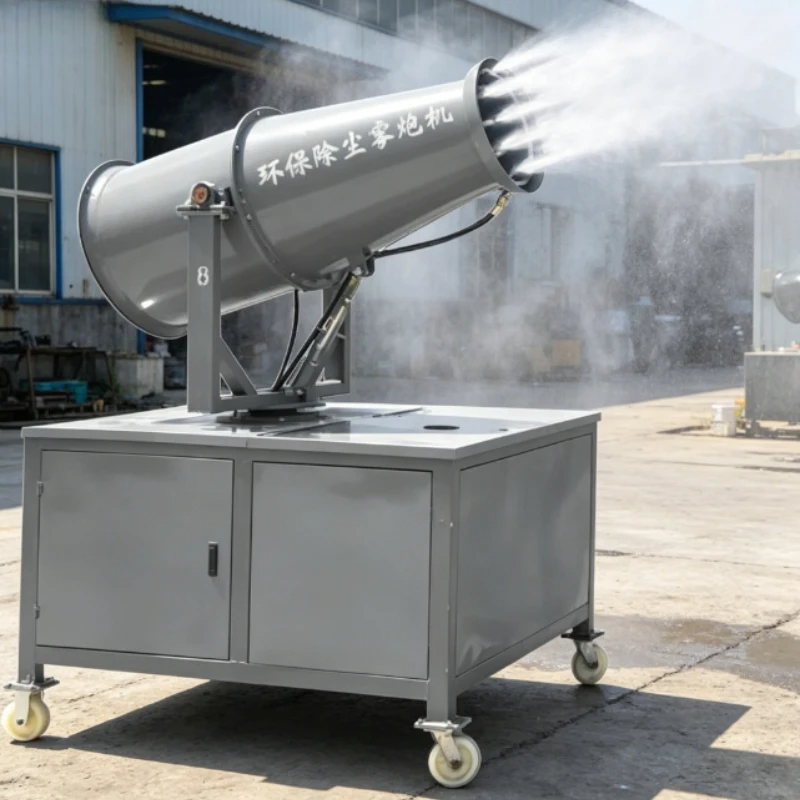 All Terrain Mobile Fog Cannon Suppression Machine 48M Spray Range For Large Orchard Livestock Farm Disinfection Device