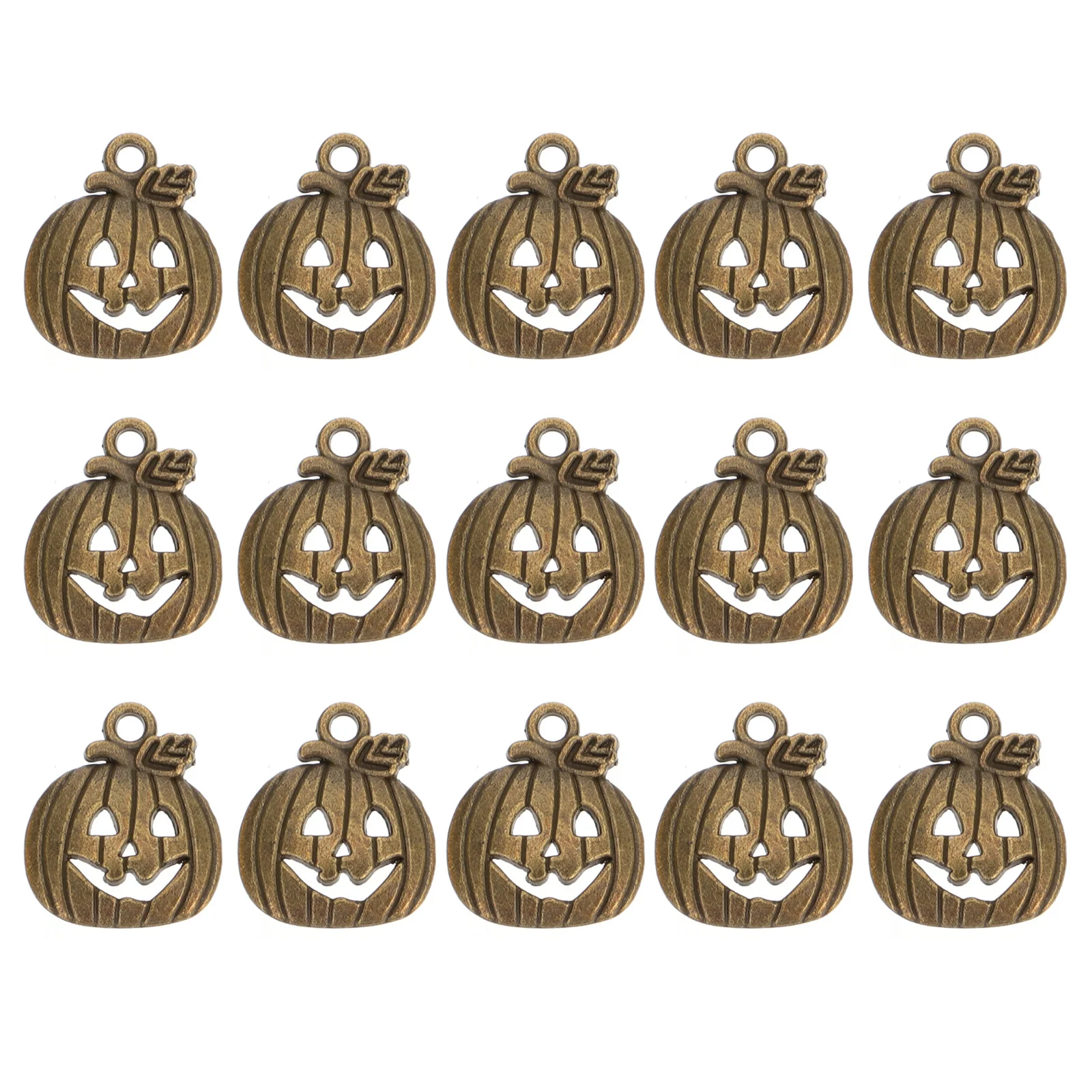

100Pcs Alloy Pumpkin Pendant Charms Halloween Jewelry DIY Necklace Earring Craft Supplies Decorative Accessories