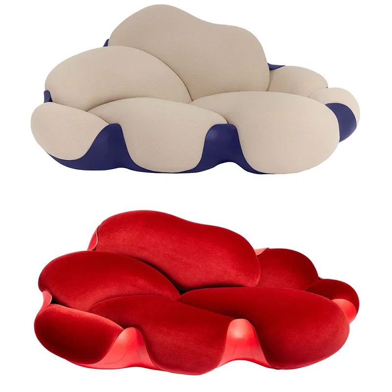 Fabric cloud  designer special-shaped living room  light luxury small apartment living room