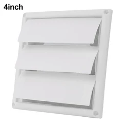 Shutter Vents Air Outlet Fresh Air System 4 Inch Plastic Vents Air Shutter Vents Ventilation Grilles Air Exhaust Outlet