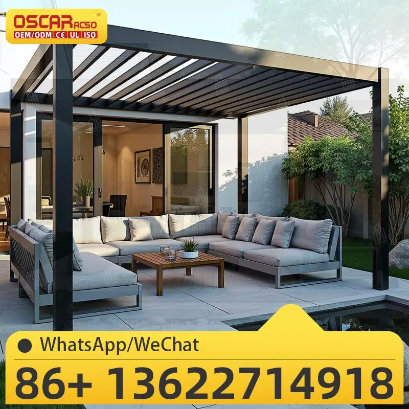 

Aluminum Outdoor Cantilever Enclosed Awning and Pergola for Garden Patio Balcony pergola
