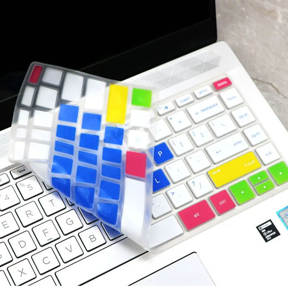 Computer Soft 14 inches Silicone For Computer Multicolor Keyboard Stickers Protective Film Keyboard Covers