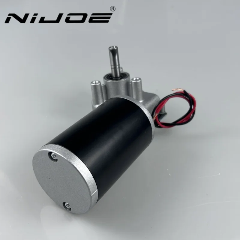 63mm DC24V 2-24 m/min Hoog Koppel Hoge Snelheid Wormwiel Motor Permanente Magneet Elektrische DC Motor