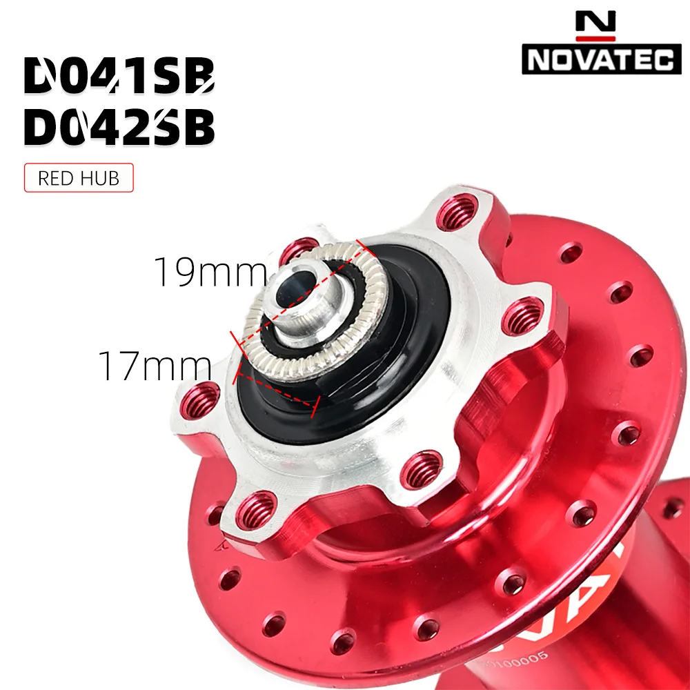 Novatec D041SB D042SB Hub MTB Bicycle Disc Card Brake Hub 28/32/36 Holes 6-Bolt Disc Brake 8/9/10/11 speed HG hub Body