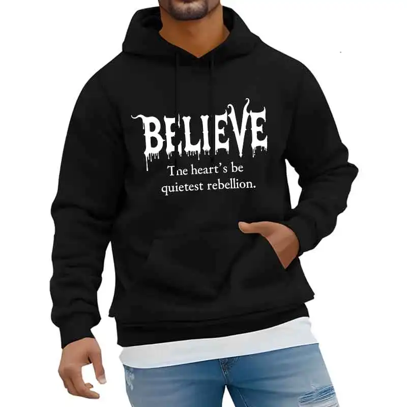 

Весенне-осенняя мужская толстовка для бега с капюшоном, повседневная уличная мода, одежда Y2K с принтом, унисекс, топ с длинными рукавами, повседневный универсальный