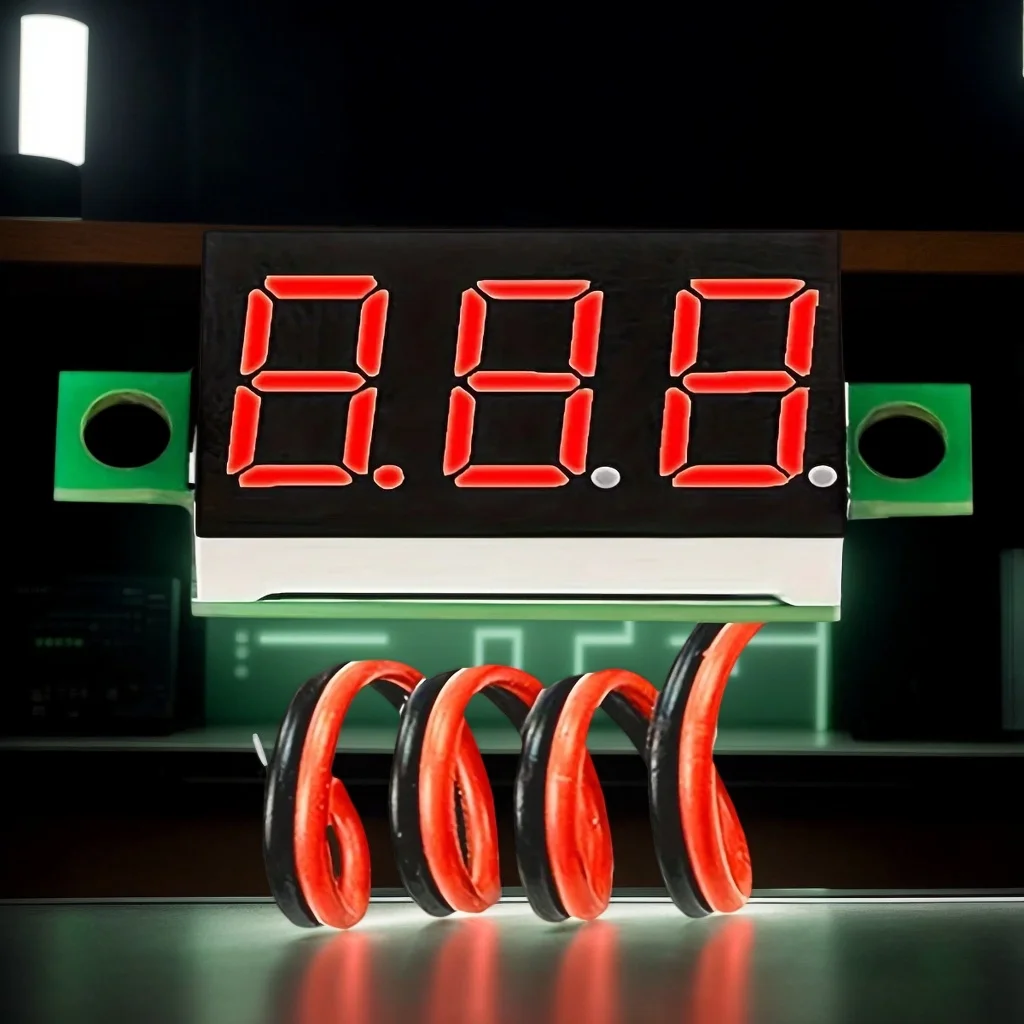 

Мини-цифровой вольтметр - тестер напряжения 0,28 дюйма 2,5–40 В для точного измерения давления