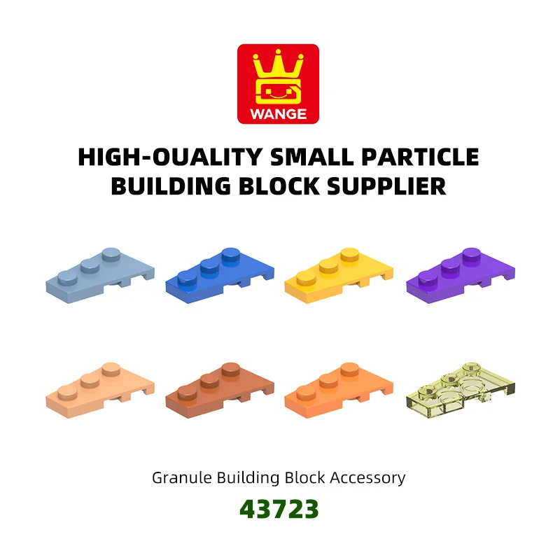 

Wange 156Pcs/lot 43723 2x3 Right Wedge Plate Building Blocks MOC Accessories Compatible With Bricks Children Toys Gift