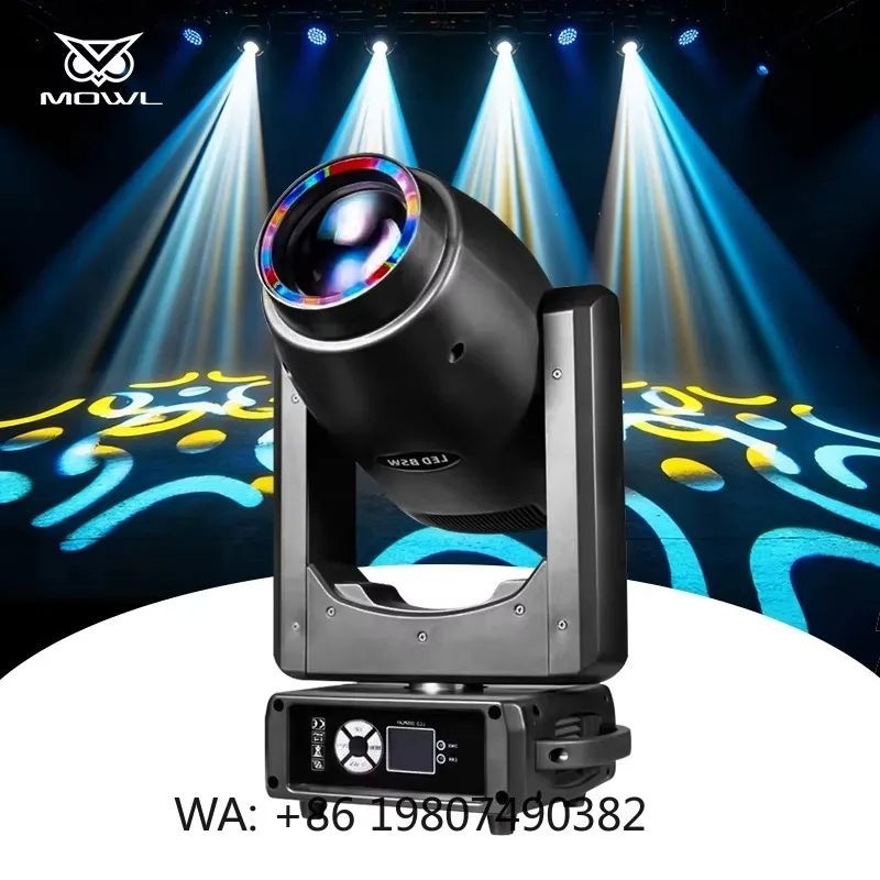 300W 3in1 Halo Ring LED Moving Head Projection Light DMX512 Beam Gobo Spot Zoom for DJ Club Disco Stage Lighting