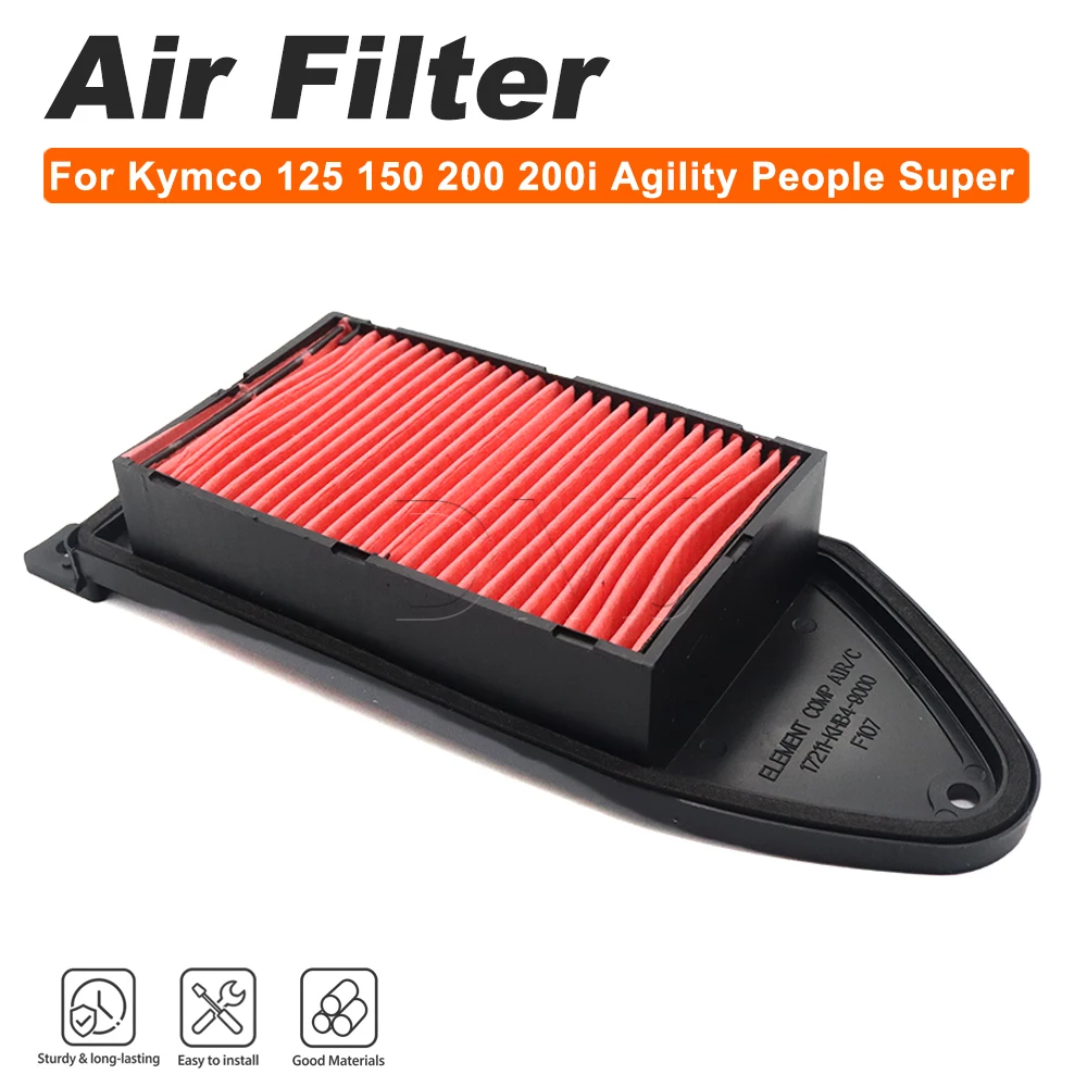 Air Filter Engine Intake Cleaner For Kymco 125 150 200 200i Agility People Super for Malaguti 125 150 200 Ciak Master