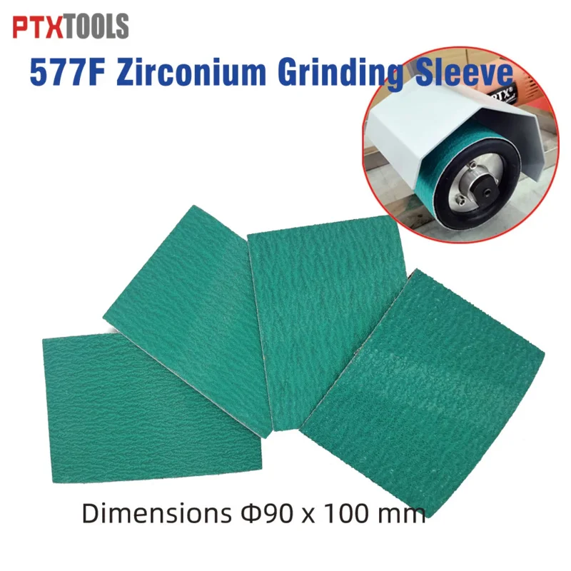 

4Pcs Z/A 577F 100*283MM Sanding Belt For Metal Abrasive Band Grinder Zirconium Grinding Sleeve Grinding Sleeves