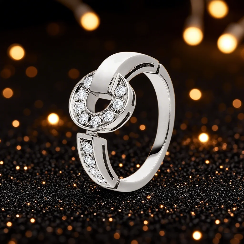 

2025 New Fashion Boutique 925 Zircon Ring Fashion Creative Copper Coin Handmade Retro Gift for Girlfriend Party Jewelry Gift