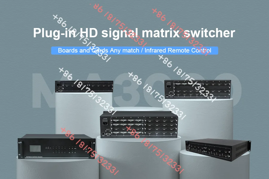 8 Input 16 Output DVI HDM I HD Matrix Plug-in Video Wall Controller Matrix Switcher 4k30