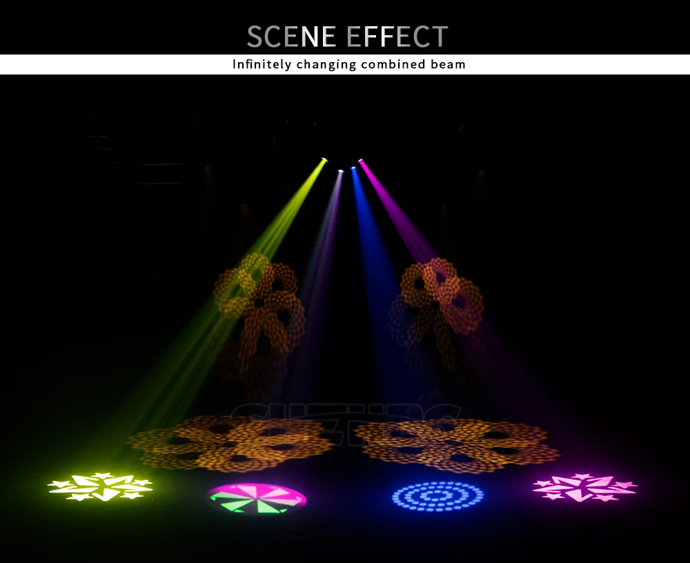 160W LED Moving Head Strahl Spot Wash 3in1 BSW Bühnenbeleuchtung Effekt Professionelle Für DJ Disco Hochzeit Party Konzert DMX512 – Detail 12