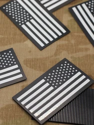 Amerikaanse vlag patch Amerika vlag patch IR patch Militaire patch Infrarood tactische patch reflecterende patch 3,5 inch x 2 inch