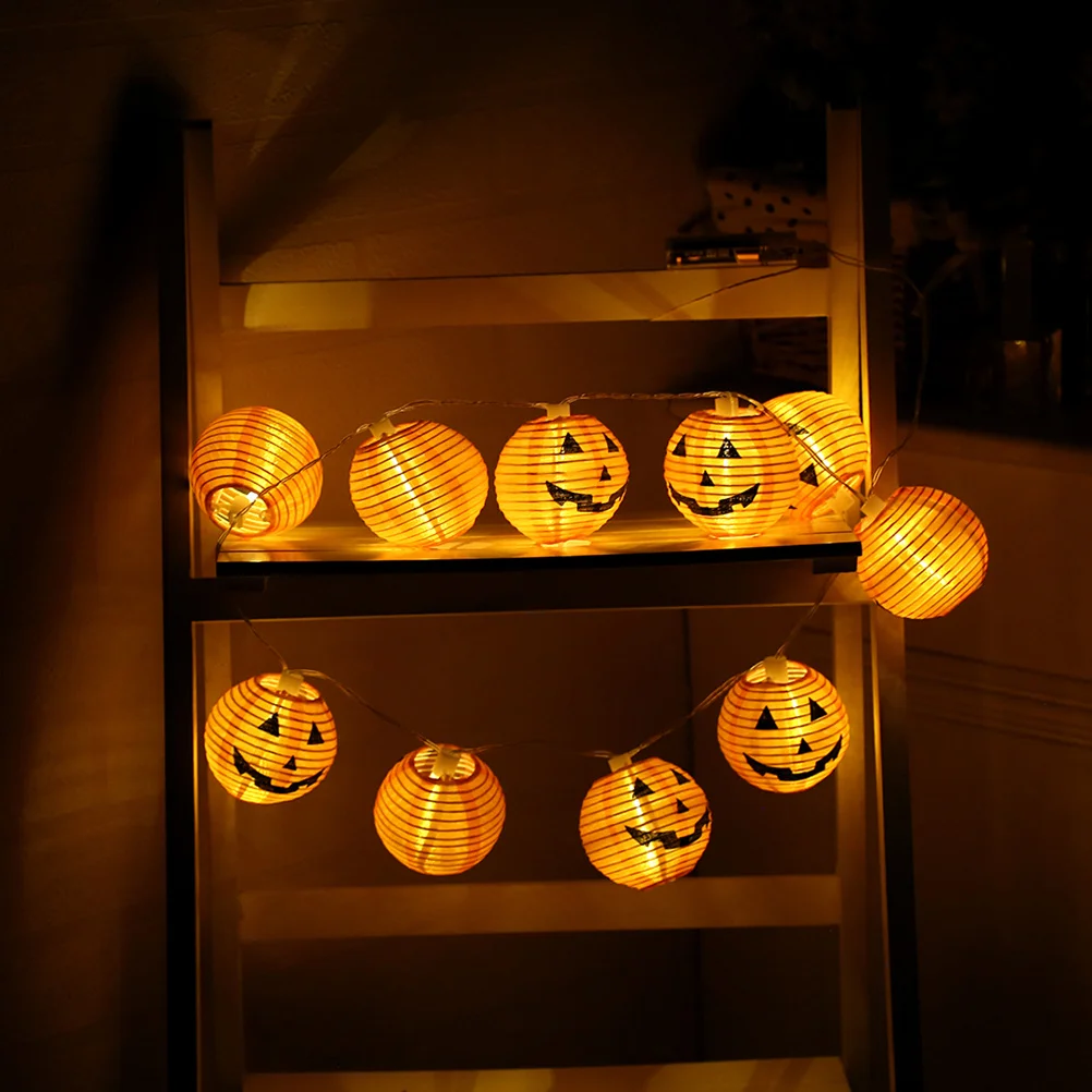 

Halloween Led Pumpkin Lights String Outdoor Decoration Lanterns Party Garden Yard Gate Porch Festival Ornaments