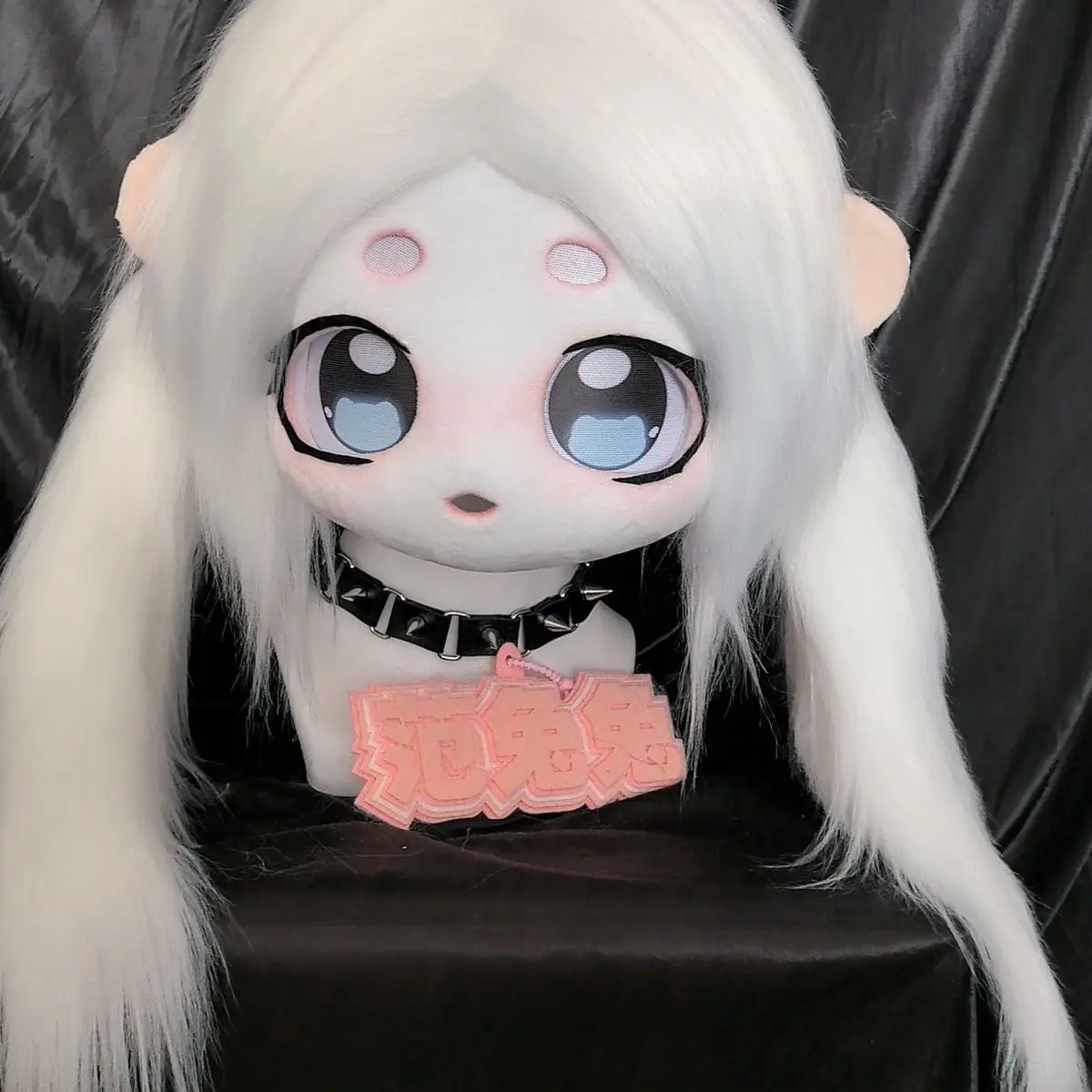 تخصيص Fursuit Kemono ​   الوحش رئيس تأثيري مخصص فروي رئيس Kigurumi رئيس تأثيري كيمونو Fursuit اليدوية سماعات الوحش