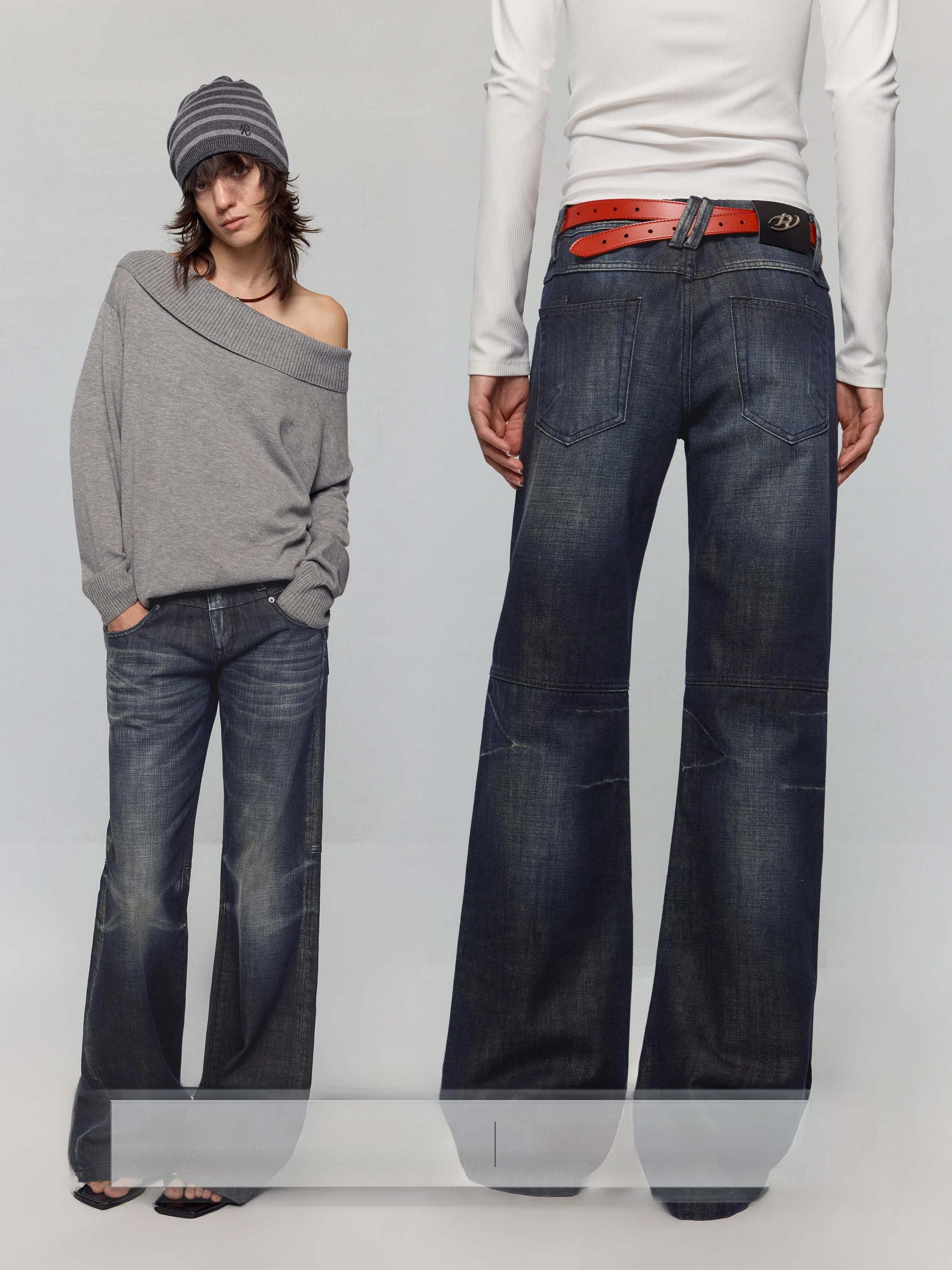 

Классические свободные женские джинсы с низкой талией, черные, синие, повседневные, в стиле ретро, на молнии, универсальные, на четыре сезона